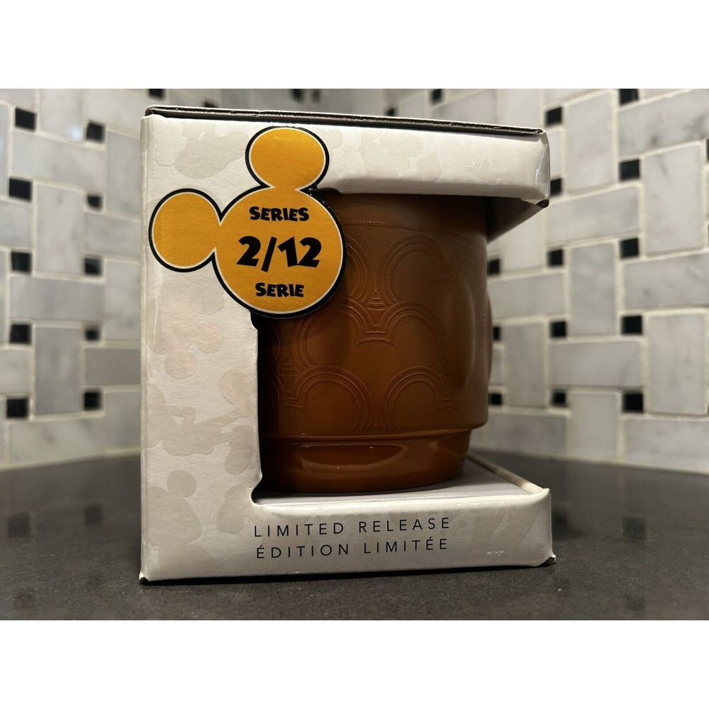 Disney Store Mickey Memories Ceramic‎ Stackable Mug February Limited Edition New